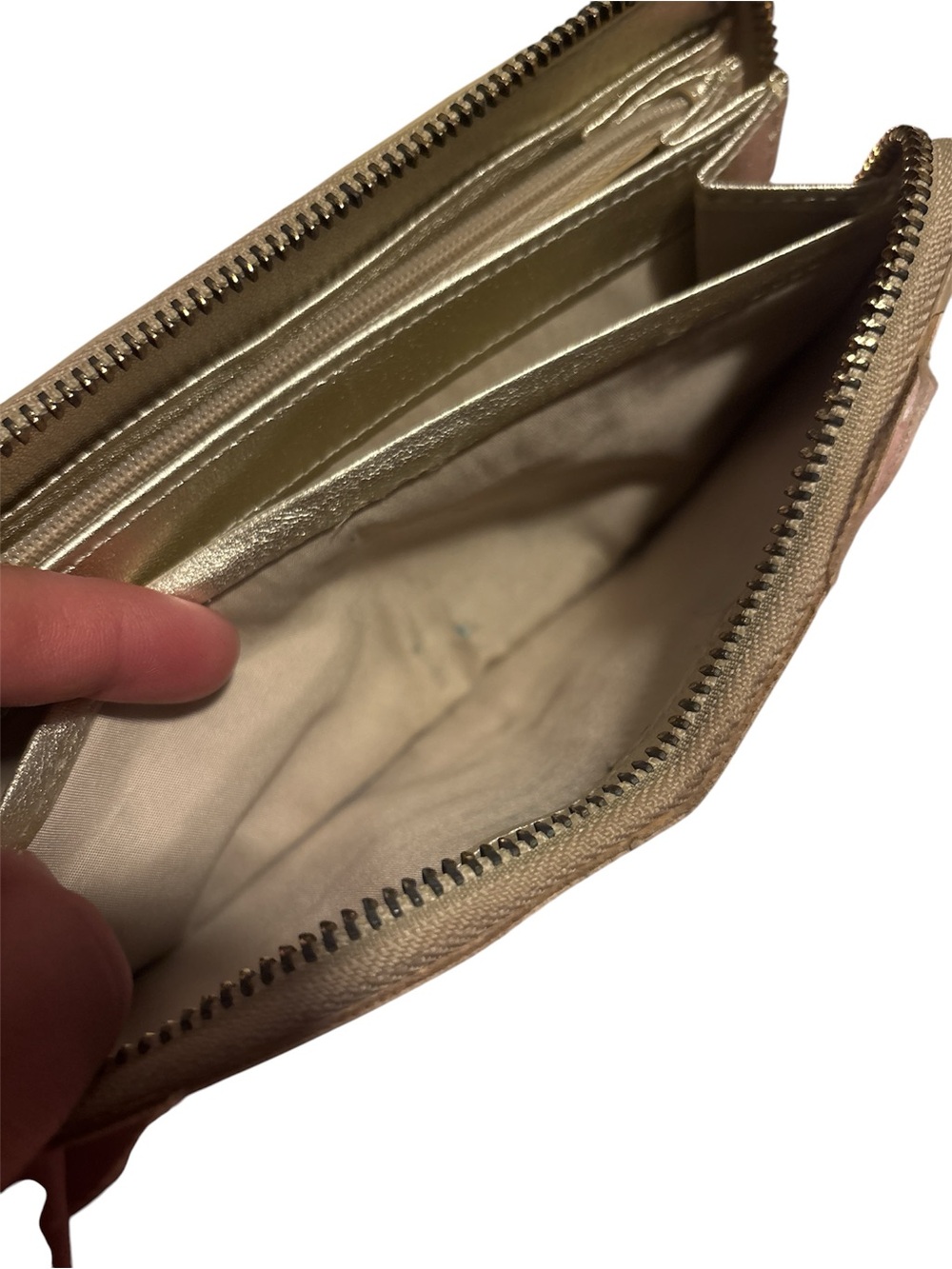 COACH Gold & Pink Zip Wallet (REHAB) - Picture 7 of 8